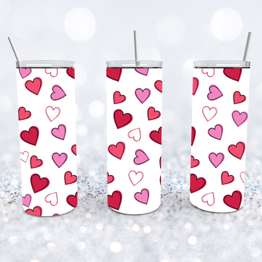 Valentine Hearts Tumbler