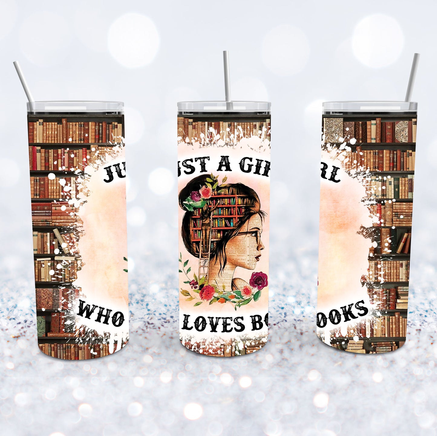 Just A Girl Who Loves Books Tumbler