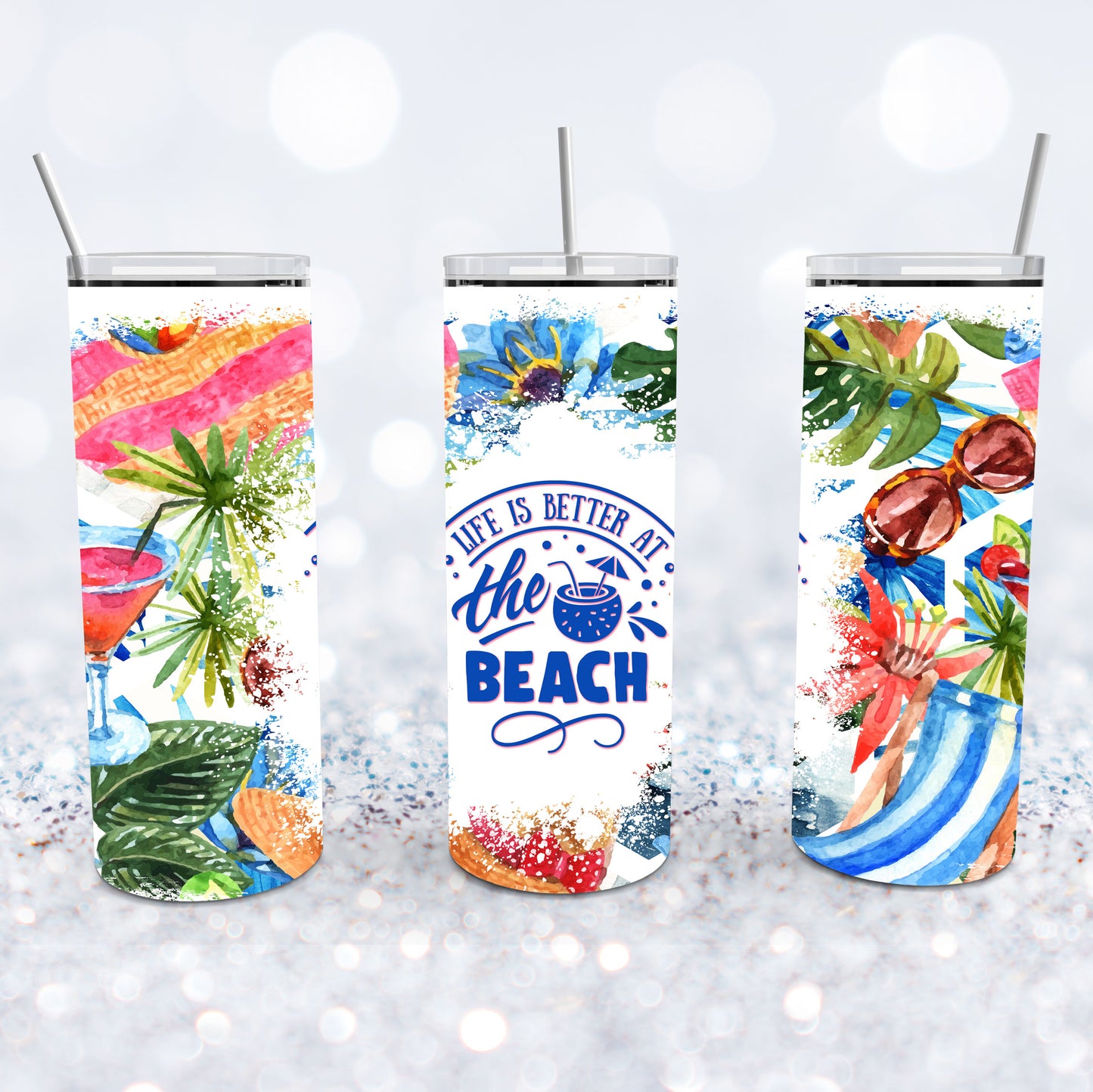 Tropical Life Is Better At The Beach Tumbler