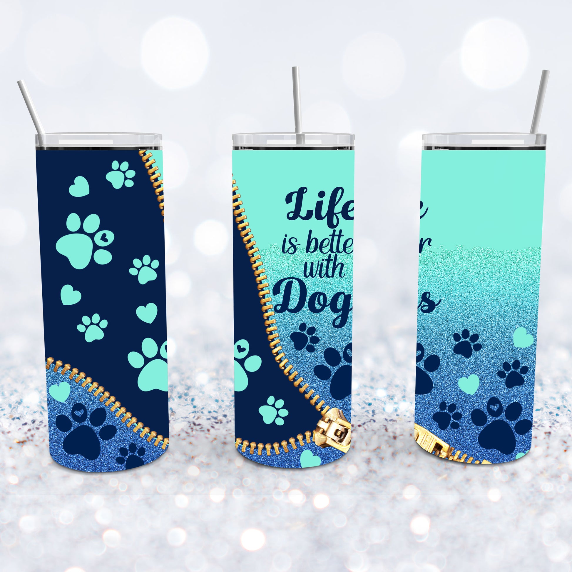 K9s Logo Silicone Straw Tumbler