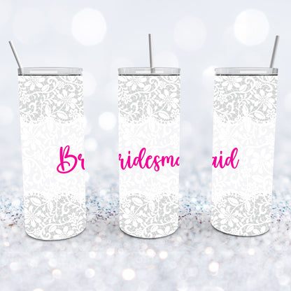 Vintage Bridesmaid Tumbler