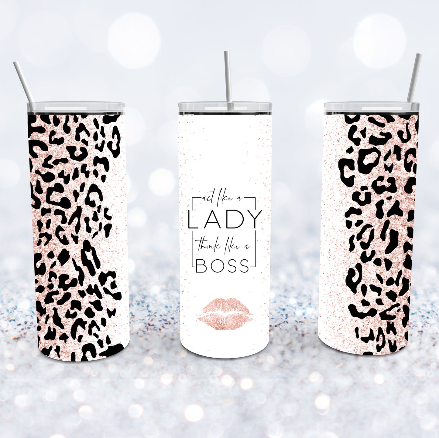 PREORDER Your Favorite Dupe Tumbler - Lime Leopard