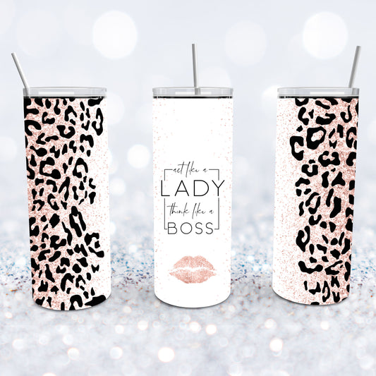 Leopard Lady Boss Tumbler