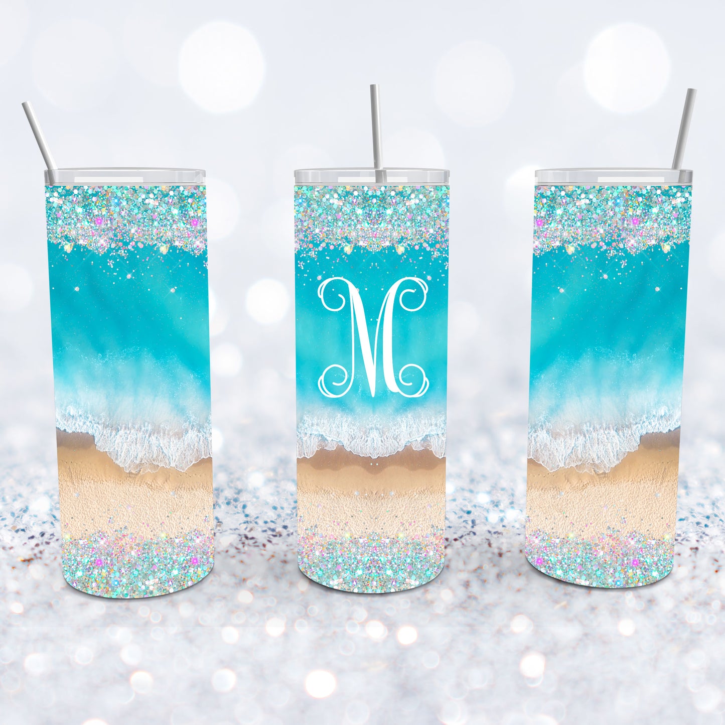 Monogram Beach Wave Tumbler