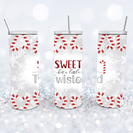 Sweet But Twisted Candy Cane Tumbler