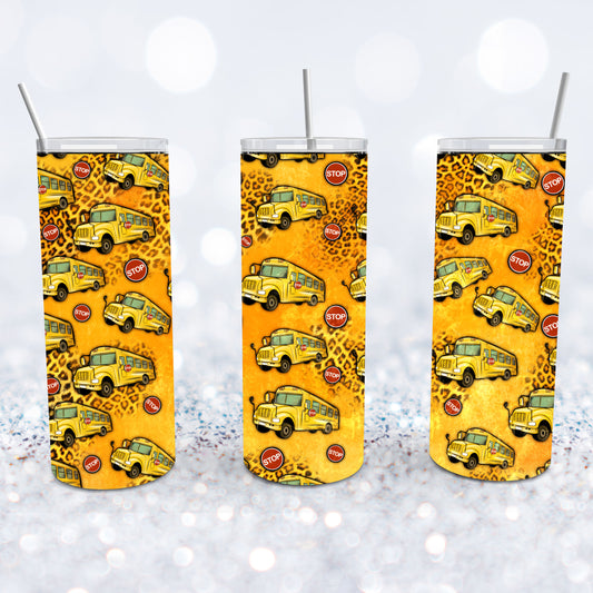 School Bus Stop Sign Tumbler