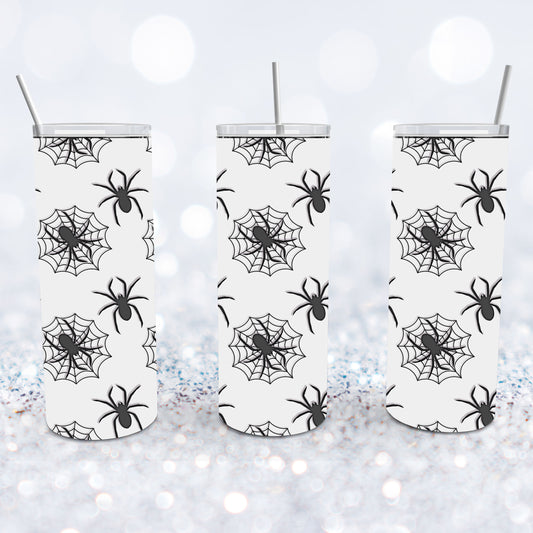 Black & White Spiders Tumbler