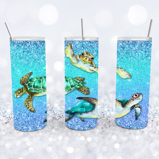 Sea Turtle Sparkles Tumbler