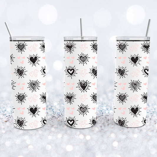 Radiant Hearts Tumbler