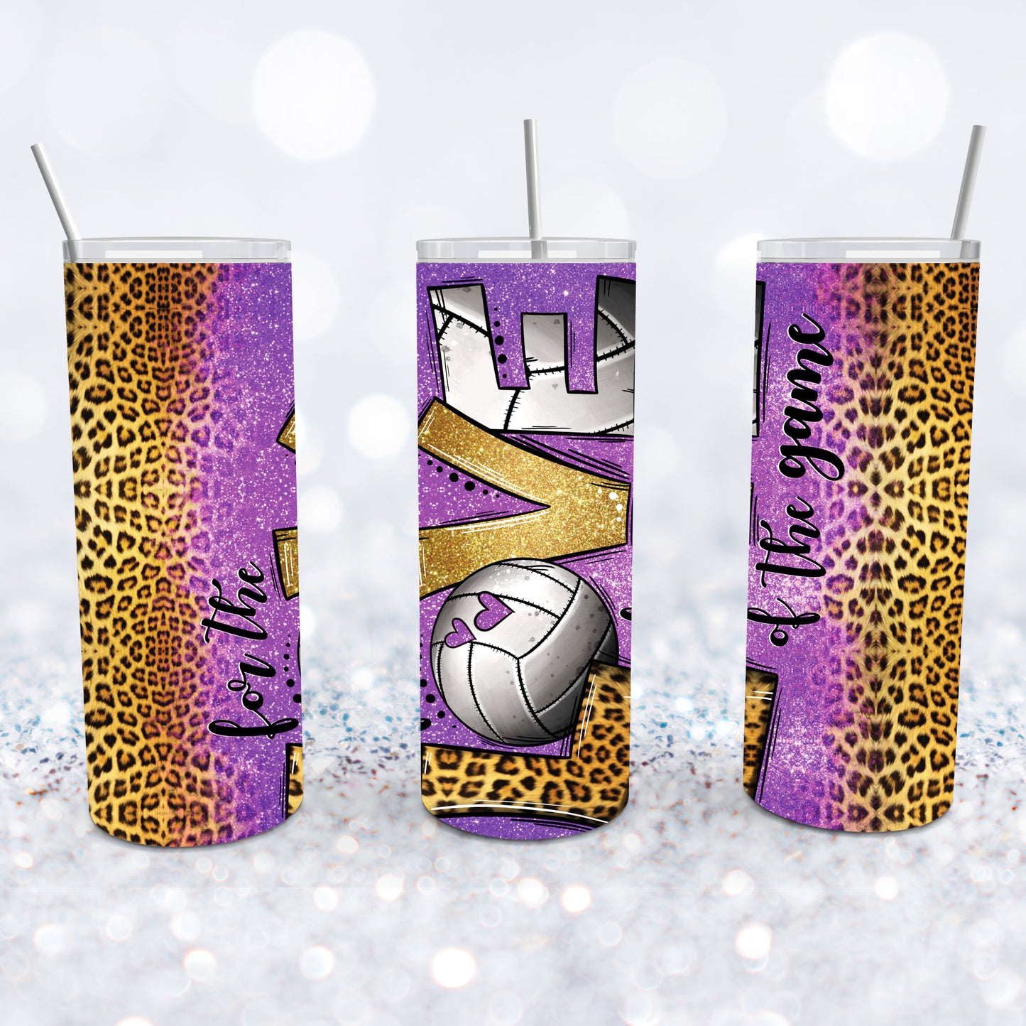 For The Love Of The Game Volleyball Tumbler