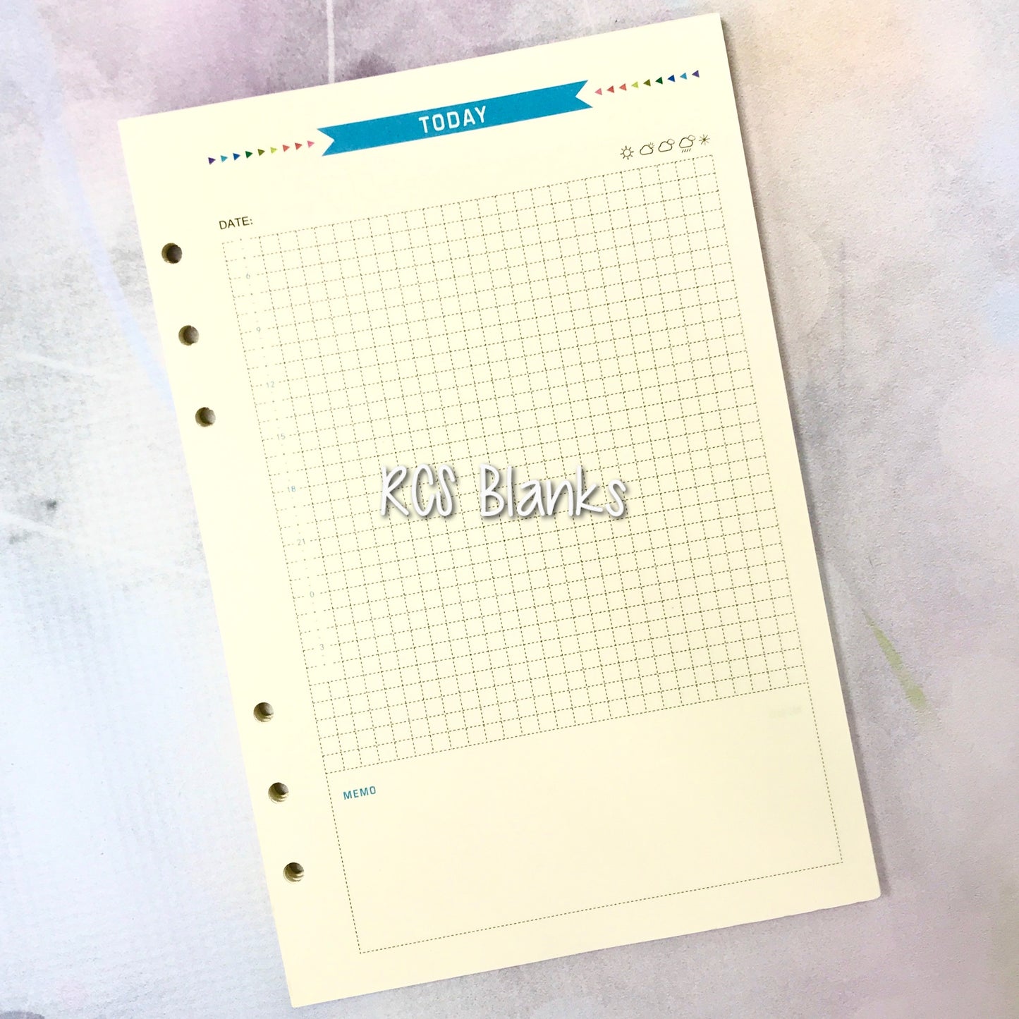 Daily Planner Notes Paper Inserts
