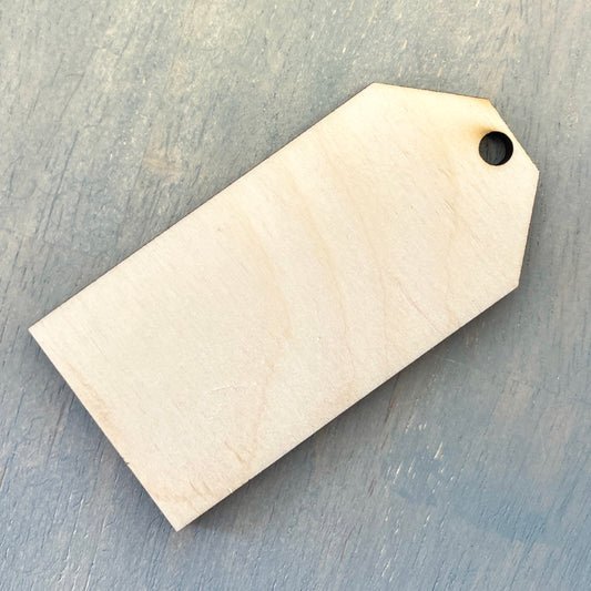 Stocking Tag Wood Cut-Out