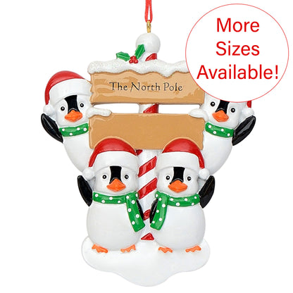Penguin Family Christmas Ornament